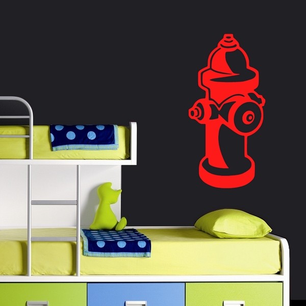Exemple de stickers muraux: Bouche d'Incendie